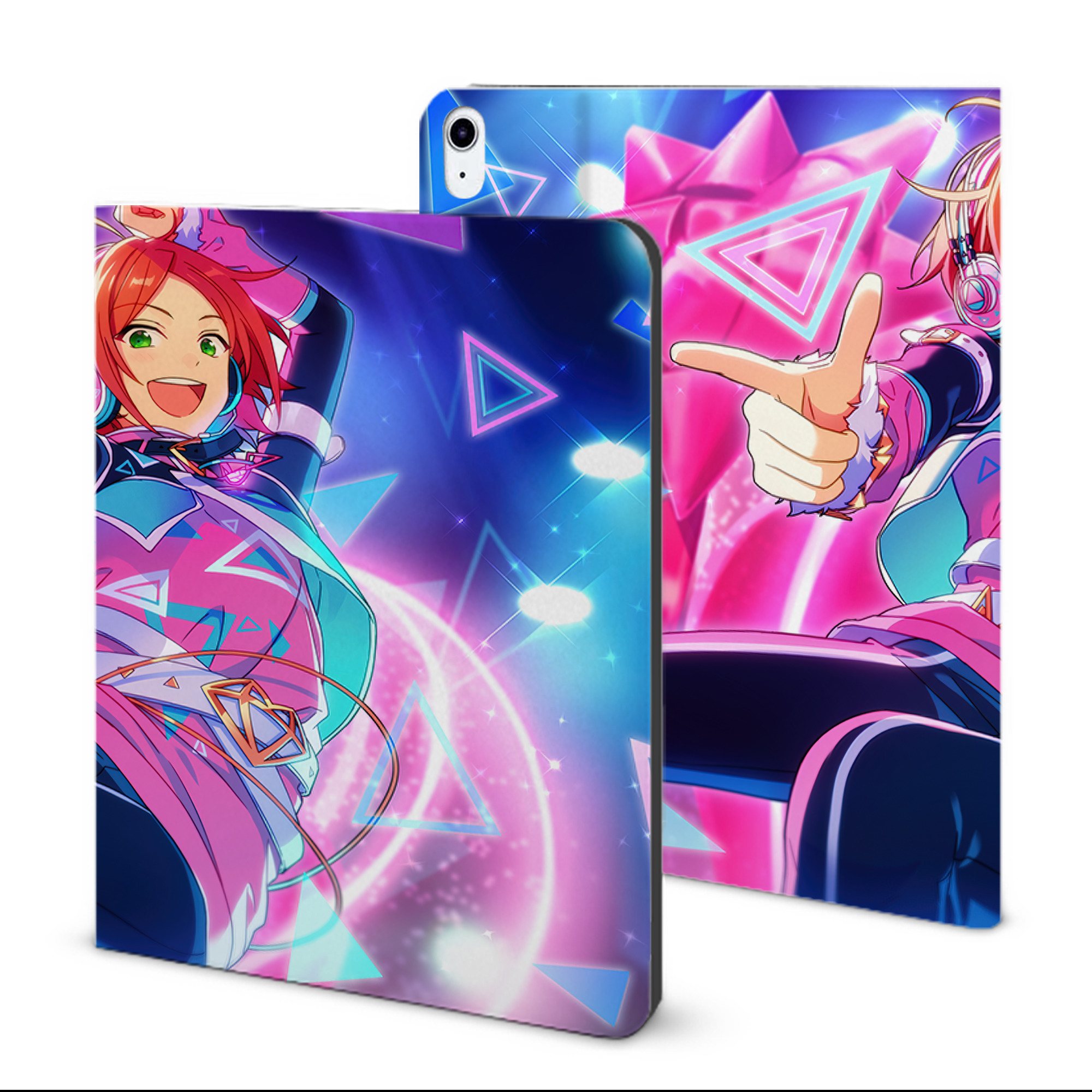 （画像用） あんさんぶるスターズ! Ensemble Stars IPad ケース ブック型 PUレザー TPU 耐衝撃 軽量 薄型 ペン収納なし 全面保護 IPad 各モデル対応